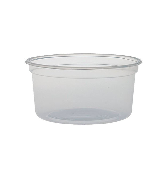 Récipient en Plastique PP "Deli" 12Oz/355ml Transp. Ø120mm (25 Unités)