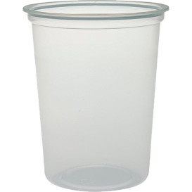 Récipient en Plastique PP "Deli" 32Oz/960ml Transp. Ø120mm (500 Unités)