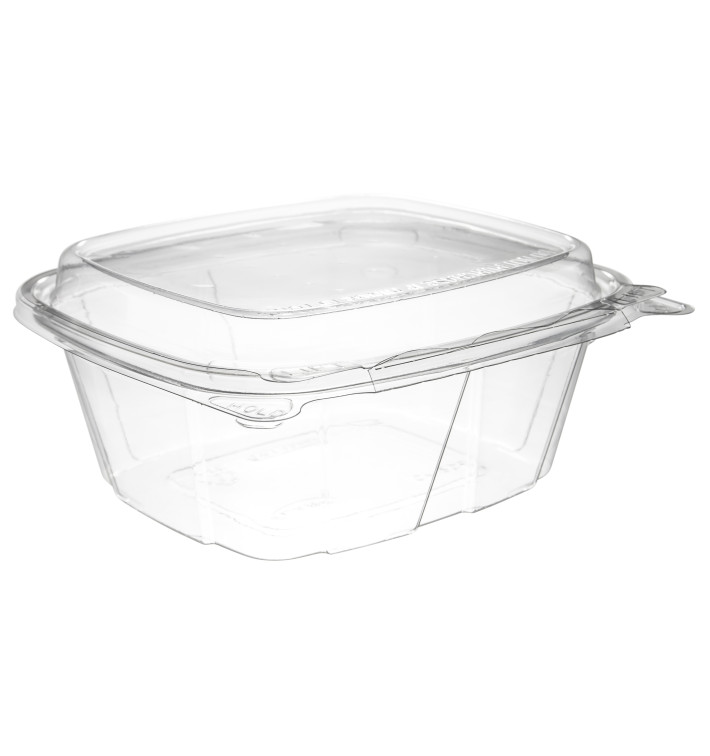 Récipient Inviolable Plastique PET Couvercle Haut 355ml (200 Utés) Récipient Inviolable Plastique PET Couvercle Haut 355ml (200 Utés)