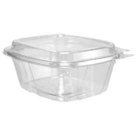 Récipient Inviolable Plastique PET Couvercle Haut 475ml (200 Utés)