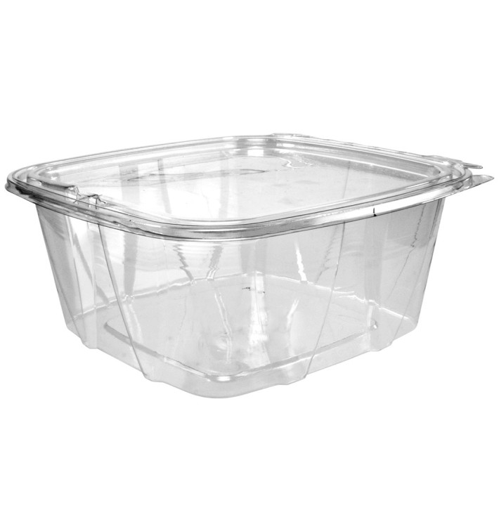 Récipient Inviolable Plastique PET Couvercle Plat 1893ml (100 Utés) Récipient Inviolable Plastique PET Couvercle Plat 1893ml (100 Utés)