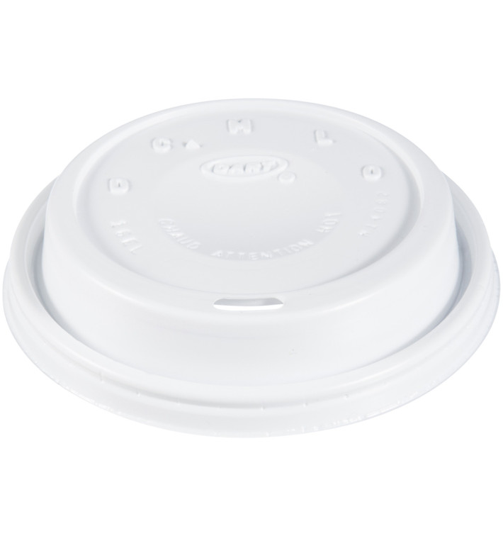 Couvercle plastique PS "Cappuccino" Blanc Ø9,4cm (100 Unités) Couvercle plastique PS "Cappuccino" Blanc Ø9,4cm (100 Unités)