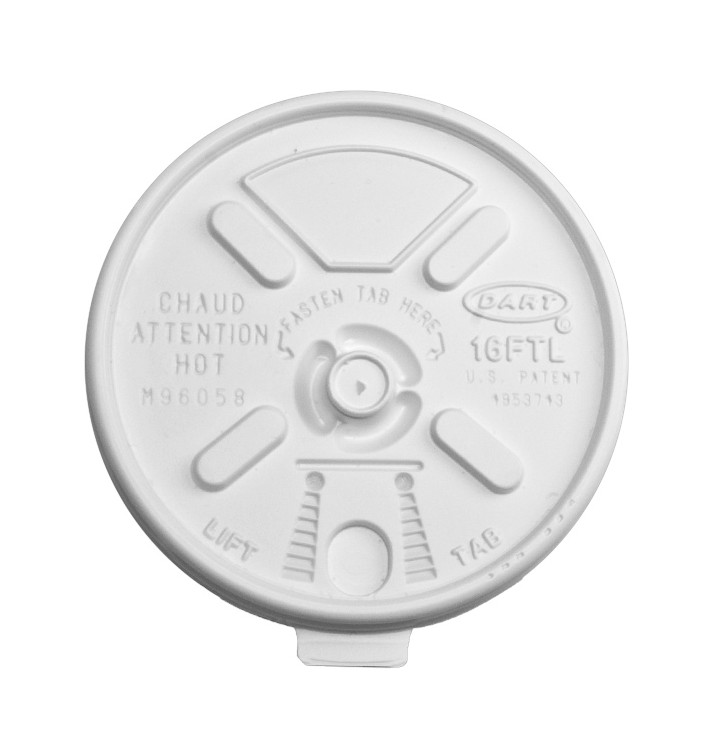 Couvercle "Lift n' Lock" PS Blanc Ø9,4cm (100 Utés) Couvercle "Lift n' Lock" PS Blanc Ø9,4cm (100 Utés)
