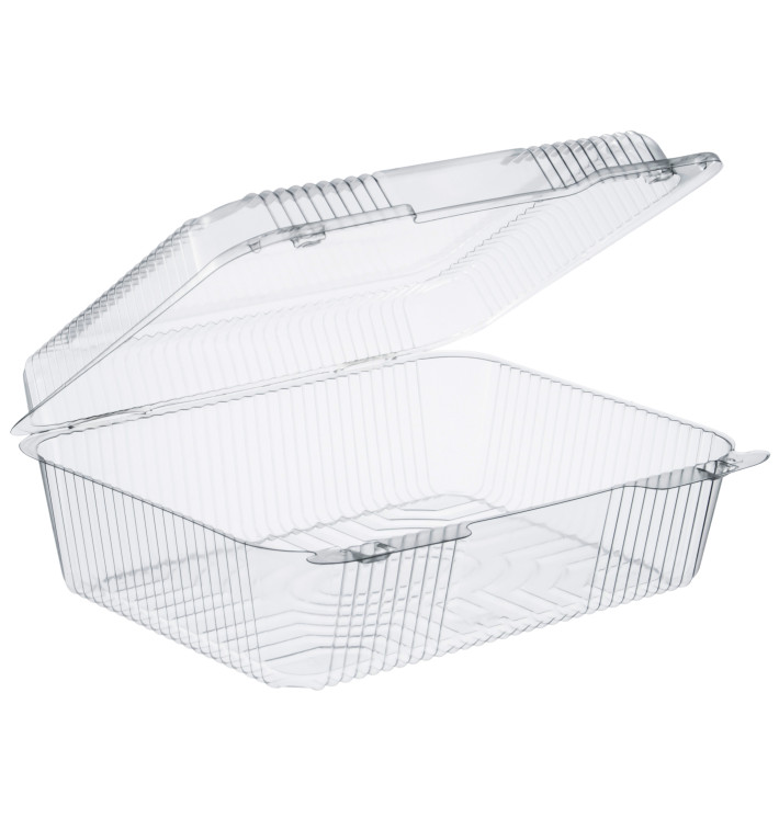 Barquette Plastique OPS "StayLock" charnière Transp. 2760ml (200 Utés) Barquette Plastique OPS "StayLock" charnière Transp. 2760ml (200 Utés)