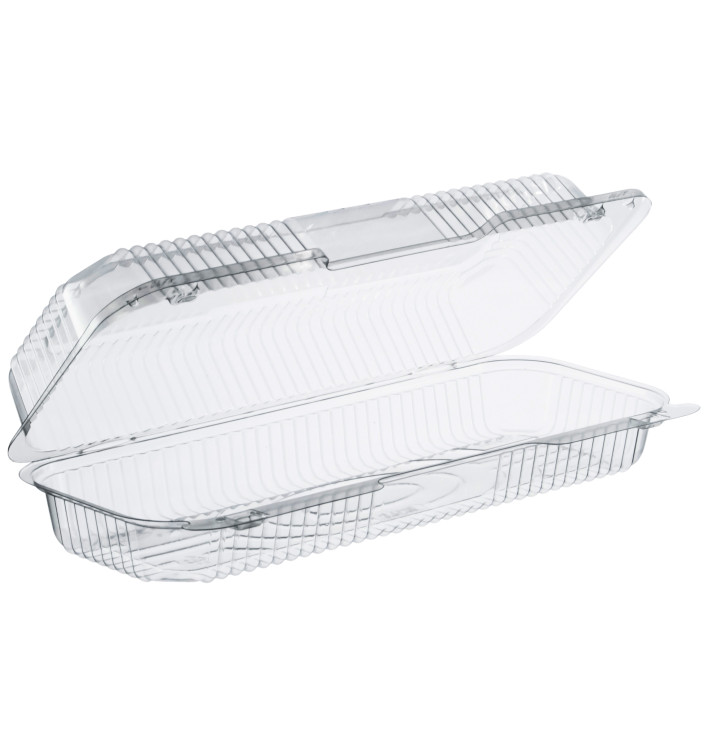 Barquette Plastique OPS "StayLock" charnière Transp. 770ml (125 Utés) Barquette Plastique OPS "StayLock" charnière Transp. 770ml (125 Utés)