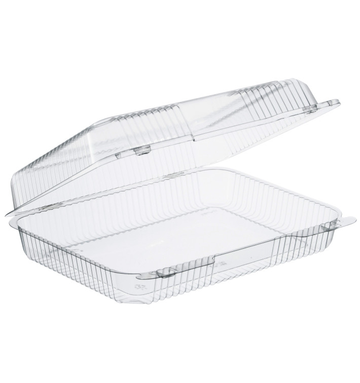 Barquette Plastique OPS "StayLock" charnière Transp. 1430ml (250 Utés) Barquette Plastique OPS "StayLock" charnière Transp. 1430ml (250 Utés)