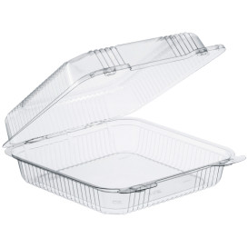 Barquette Plastique OPS "StayLock" charnière Transp. 1120ml (100 Utés)