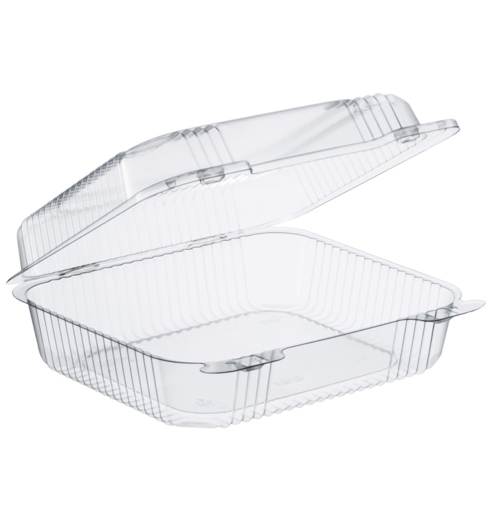 Barquette Plastique OPS "StayLock" charnière Transp. 1260ml (125 Utés)