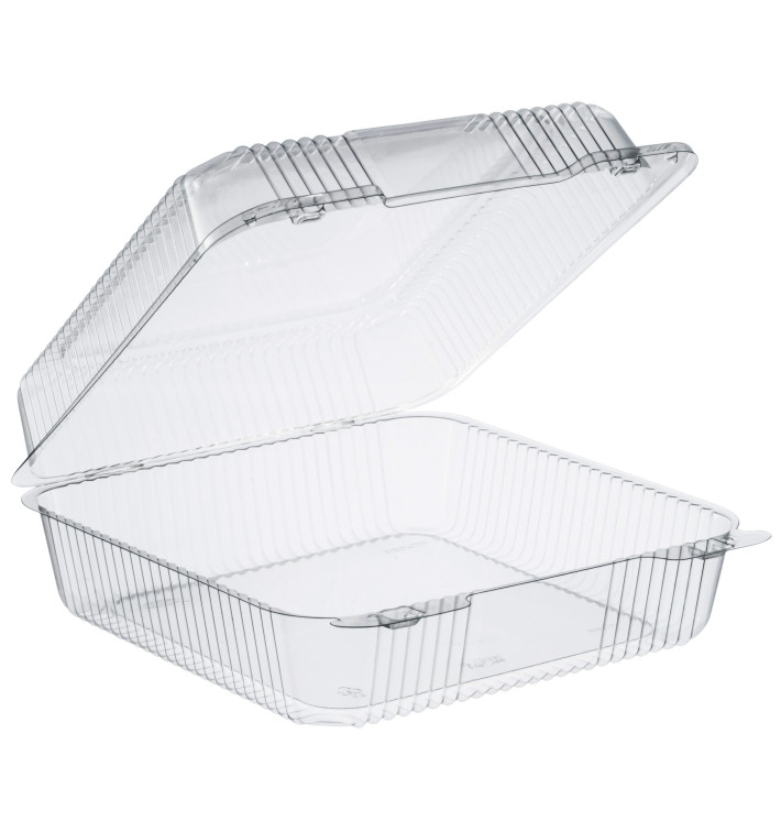 Barquette Plastique OPS "StayLock" charnière Transp. 2240ml (125 Utés) Barquette Plastique OPS "StayLock" charnière Transp. 2240ml (125 Utés)