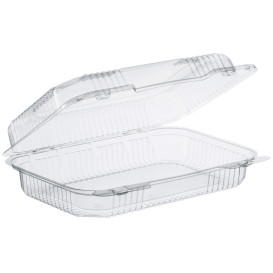 Barquette Plastique OPS "StayLock" charnière Transp. 1080ml (250 Utés)
