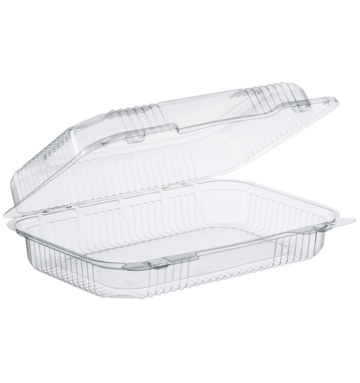 Barquette Plastique OPS "StayLock" charnière Transp. 1080ml (250 Utés) Barquette Plastique OPS "StayLock" charnière Transp. 1080ml (250 Utés)