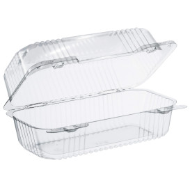 Barquette Plastique OPS "StayLock" charnière Transp. 707ml (125 Utés)