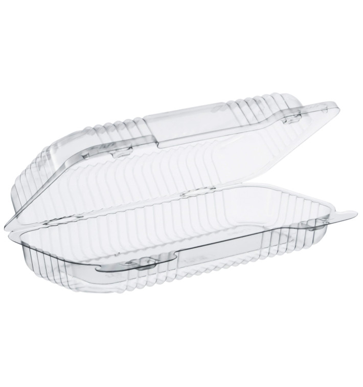 Barquette Plastique OPS "StayLock" charnière Transp. 440ml (250 Utés) Barquette Plastique OPS "StayLock" charnière Transp. 440ml (250 Utés)