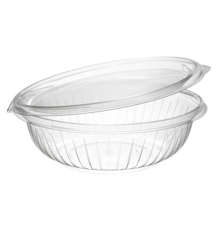Bol en PET "PresentaBowls" Charnière Plat 710ml (75 Utés) Bol en PET "PresentaBowls" Charnière Plat 710ml (75 Utés)