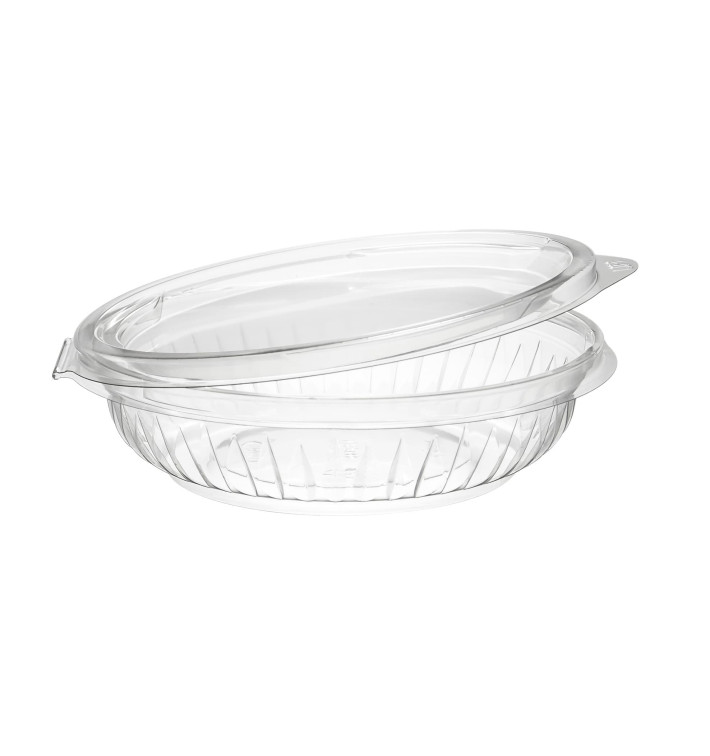 Bol en PET "PresentaBowls" Charnière Plat 240ml (300 Utés) Bol en PET "PresentaBowls" Charnière Plat 240ml (300 Utés)