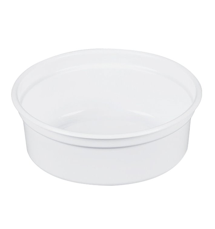 Récipient en Plastique PP "Deli" 8Oz/266ml Blanc Ø120mm (25 Unités) Récipient en Plastique PP "Deli" 8Oz/266ml Blanc Ø120mm (25 Unités)