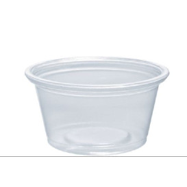 Pot à Sauce Plastique PP Trans. 25ml Ø48mm (2500 Utés)