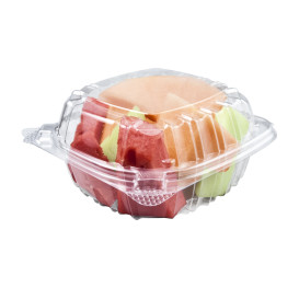 Boîte Couvercle Charnière OPS "Clear Seal" Pour Sandwich 167ml (125 Utés)