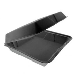 Boîte en FOAM MenuBox Détachable Noir 240x235mm (200 Utes)