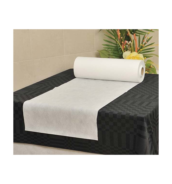 Nappe Non Tissé Prédécoupé Blanc 0,40x48m 55g (1 Unité) Nappe Non Tissé Prédécoupé Blanc 0,40x48m 55g (1 Unité)