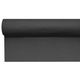 Chemin de Table Airlaid Noir Prédécoupé 0,4x48m (6 Utés)