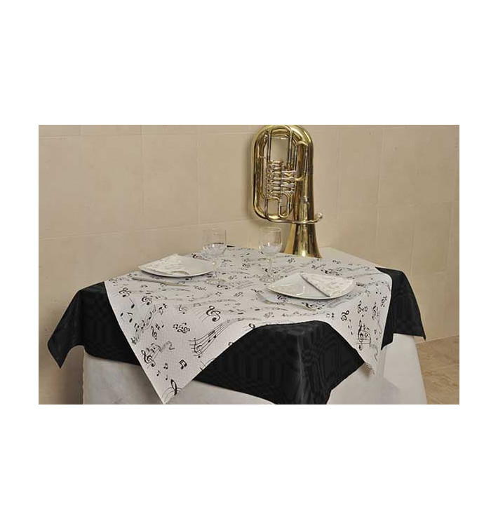 Nappe en papier 1x1m "Musical" 37g (400 Unités) Nappe en papier 1x1m "Musical" 37g (400 Unités)