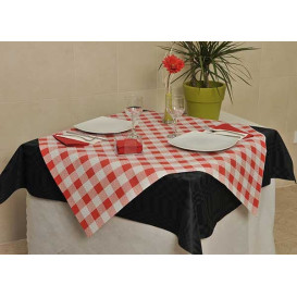 Nappe en papier 1x1m "Carrés Rouges" 40g (400 Unités)