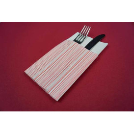 Serviette Kangourou Airlaid "Basic Rouge" 33x40cm (30 Utés)
