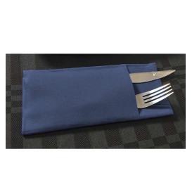 Serviette Kangourou en Airlaid Bleu 40x40cm (30 Unités)