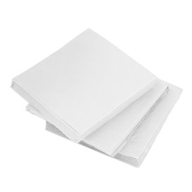 Serviette en Papier Micro Point 20x20cm Blanc (2400 Utés)