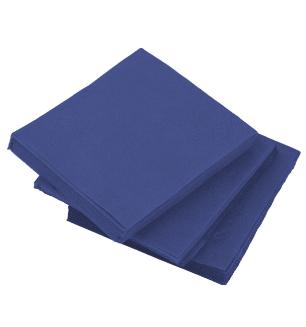 Serviette en Papier Micro Point 20x20cm Bleu (2.400 Utés)