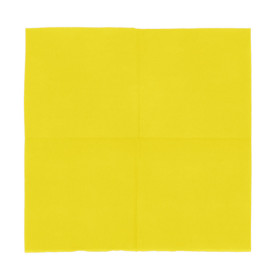 Serviette en Papier Micro Point 20x20cm Jaune (2.400 Utés)