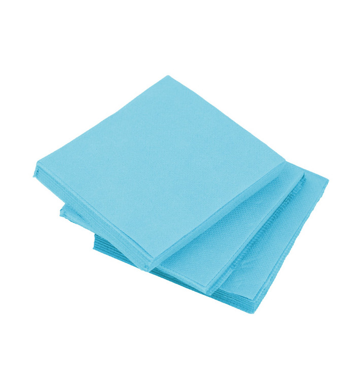 Serviette en Papier Micro Point 20x20cm Turquoise (2.400 Utés) Serviette en Papier Micro Point 20x20cm Turquoise (2.400 Utés)