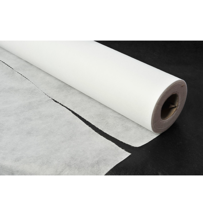 Nappe Rouleau PP Non Tissé Blanc 1,2x50m 50g (6 Utés) Nappe Rouleau PP Non Tissé Blanc 1,2x50m 50g (6 Utés)