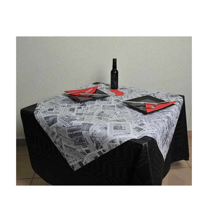 Nappe PP Non-Tissé "Presse" 120x120cm (150 Uté) Nappe PP Non-Tissé "Presse" 120x120cm (150 Uté)
