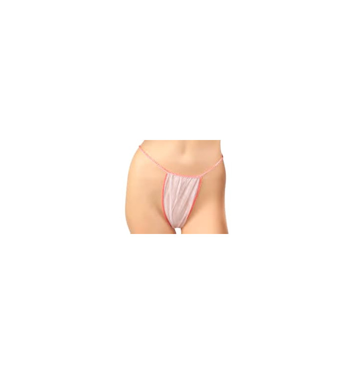 String en PP non Tissé Dame Mini Blanc (100 Utés) String en PP non Tissé Dame Mini Blanc (100 Utés)