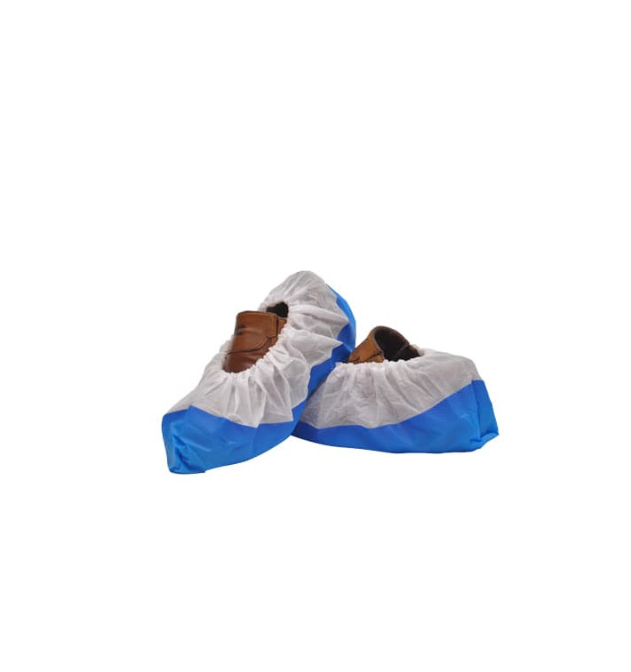 Surchaussures PP Blanc Semelle Antidérapante Bleu (50 Utés) Surchaussures PP Blanc Semelle Antidérapante Bleu (50 Utés)