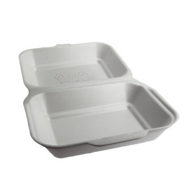 Boîte en FOAM LunchBOX Blanc 185x155x70mm (125 Unités)