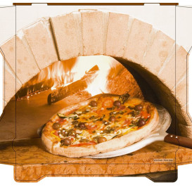 Boîtes à Pizza Al Bassanello Forno 30x30x4,2 cm (100 Utés)