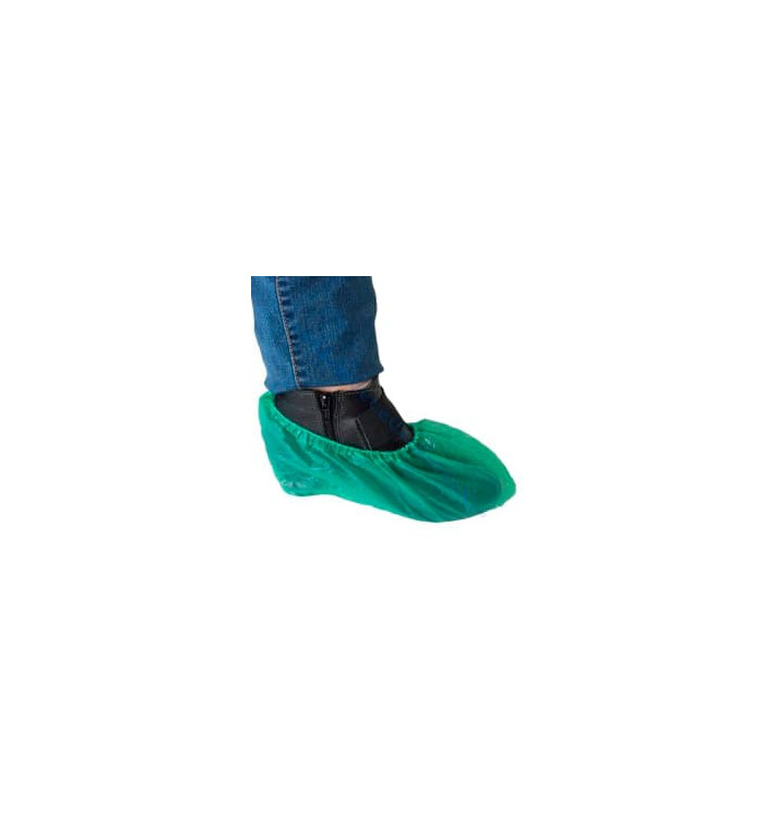 Surchaussures Polyéthylène CPE 40 Microns Vert (100 Utés) Surchaussures Polyéthylène CPE 40 Microns Vert (100 Utés)