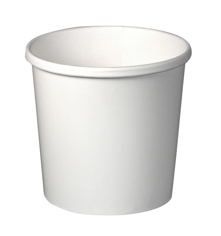 Pot en Carton Blanc 12Oz/355ml Ø9,1cm (500 Unités) Pot en Carton Blanc 12Oz/355ml Ø9,1cm (500 Unités)