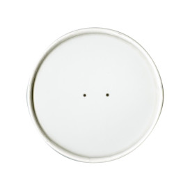 Couvercle Plat en Papier Blanc Ø9,1cm (500 Unités)