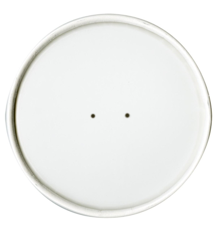 Couvercle Plat en Papier Blanc Ø11,7cm (25 Unités) Couvercle Plat en Papier Blanc Ø11,7cm (25 Unités)