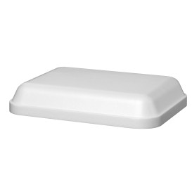 Couvercle pour Barquette Rectangulaire Foam Blanc 740ml (25 Unités)