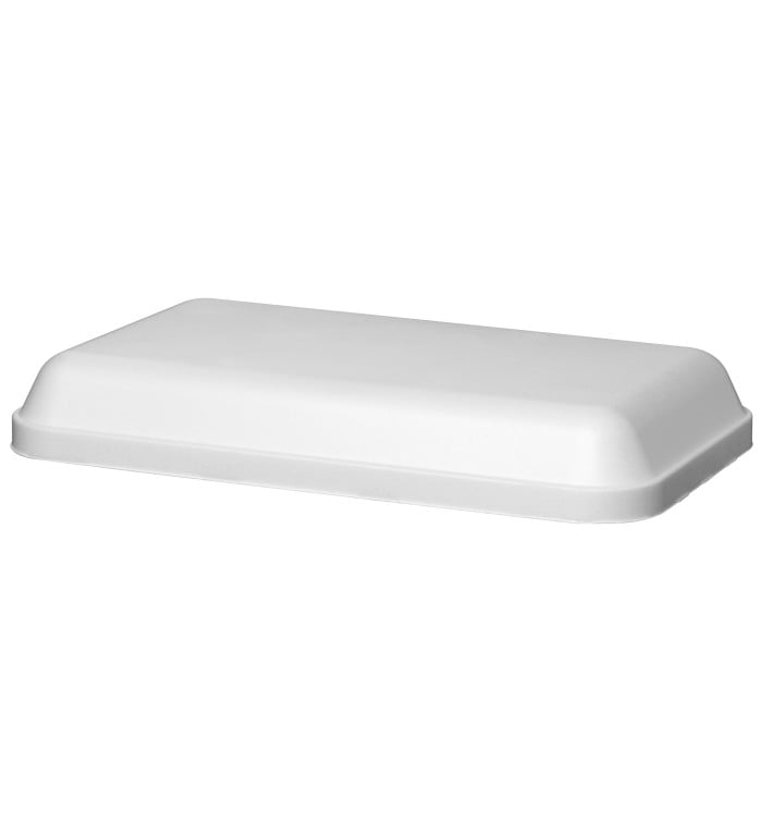 Couvercle pour Barquette Rectangulaire Foam Blanc 970ml (200 Unités) Couvercle pour Barquette Rectangulaire Foam Blanc 970ml (200 Unités)