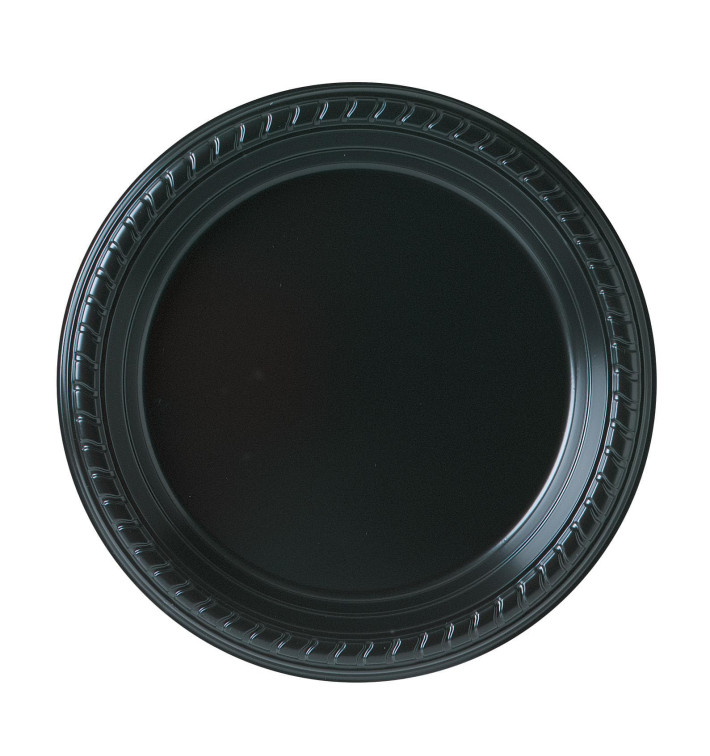 Assiette Plastique Party PS Plate Noir Ø180mm (25 Unités) Assiette Plastique Party PS Plate Noir Ø180mm (25 Unités)