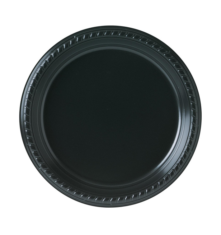 Assiette Plastique Party PS Plate Noir Ø230mm (25 Unités) Assiette Plastique Party PS Plate Noir Ø230mm (25 Unités)