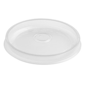 Couvercle Plat en Plastique PP Translucide Ø9,1cm (50 Unités)