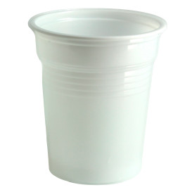 Gobelet Plastique PS Blanc 100ml Ø5,7cm (100 Unités)