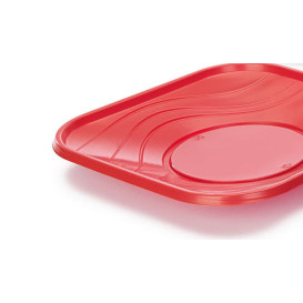 Assiette Plastique PP "X-Table" Rouge 180mm (120 Utés)